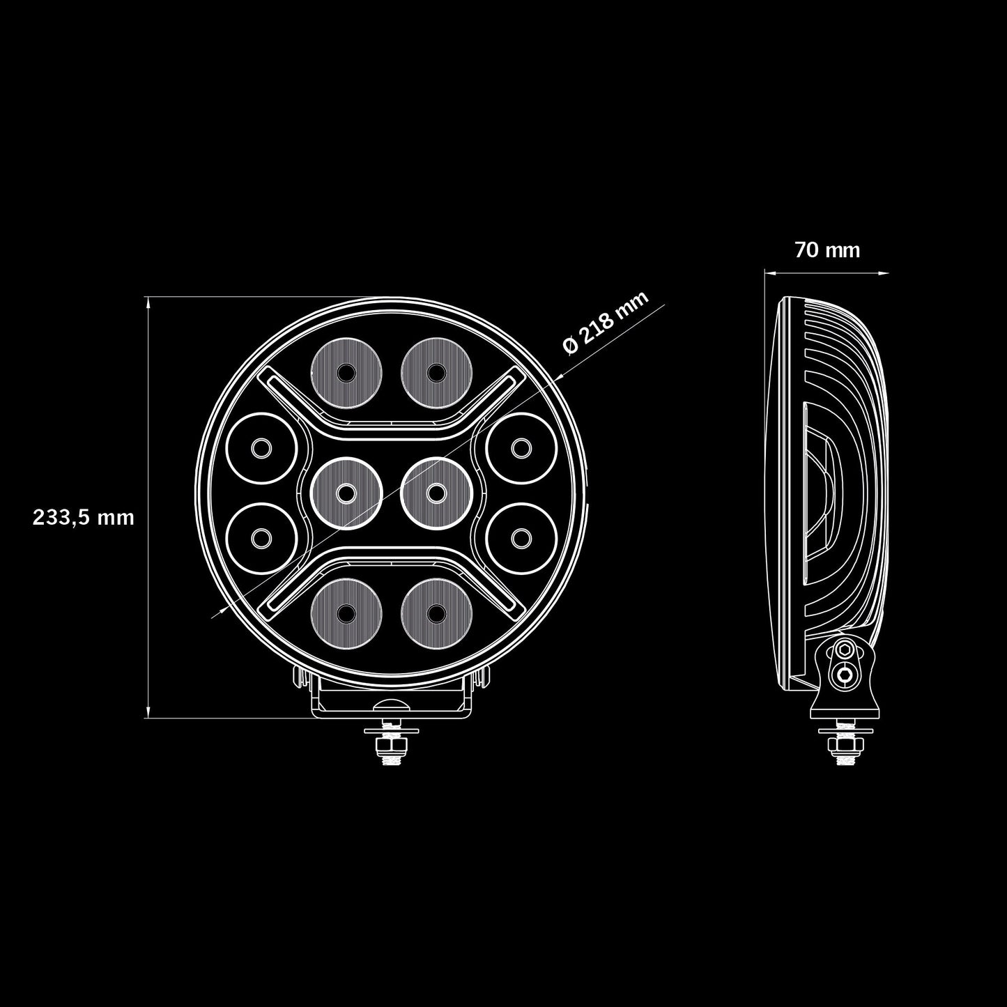 STRANDS - DARK KNIGHT INTENSE 9″ LED