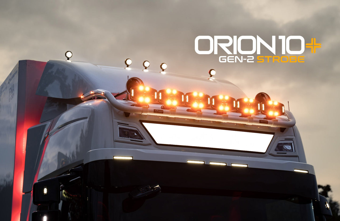 Orion10+ Gen2 Strobe LED Auxiliary Light 100W with warning lights