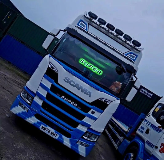 Custom Alcantara Truck Light Board for Scania Scania