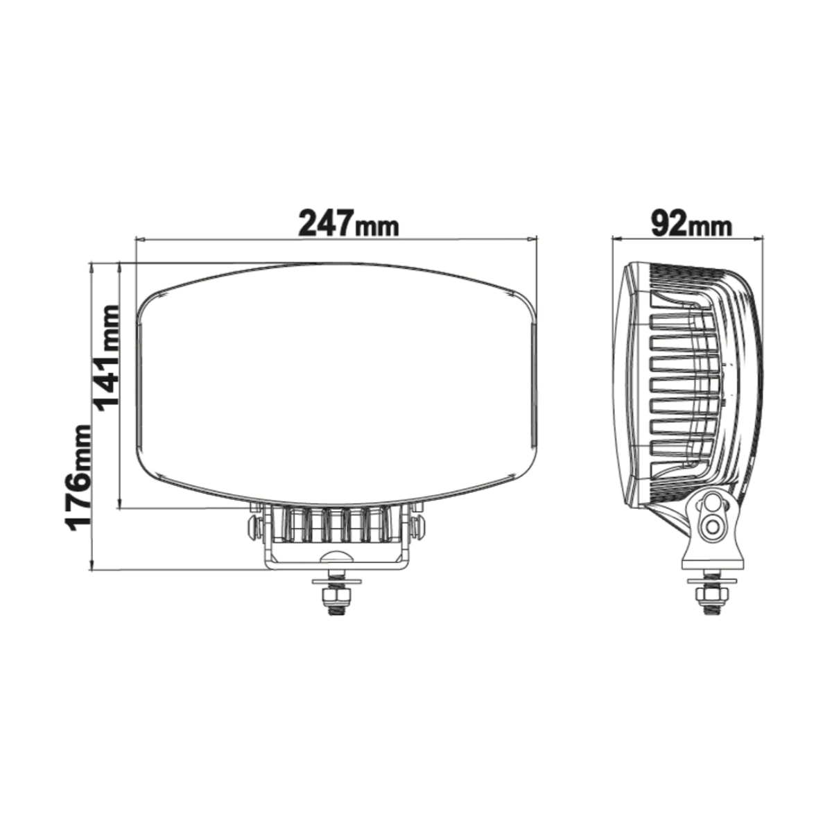 Orion10+ LedSon Spotlight with White | Yellow Position light