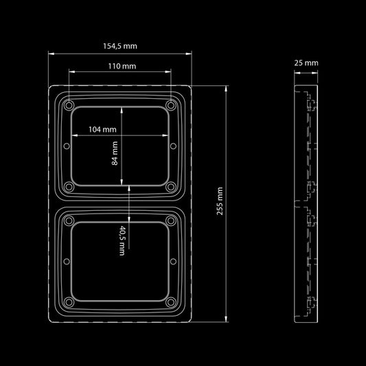 |STRANDS| IZE LED FRAME double (Vertical)