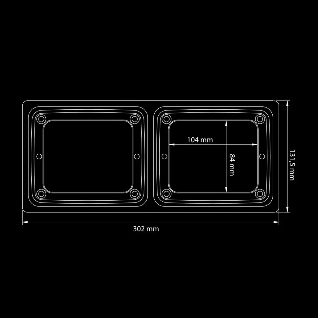 |STRANDS| IZE LED FRAME double - (Horizontal) STRANDS