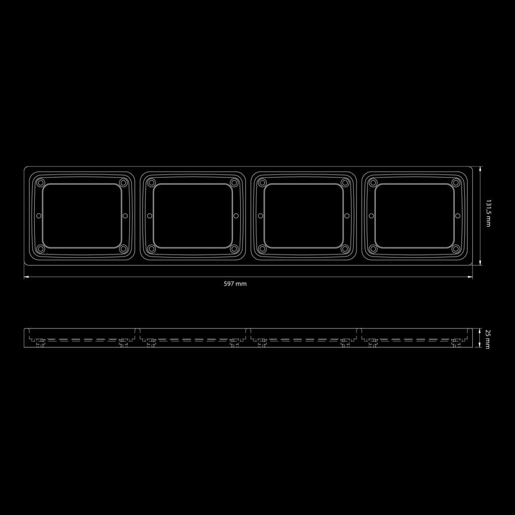 |STRANDS| IZE LED FRAME 4Xsquare