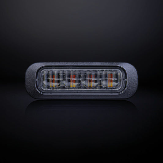 |STRANDS| Dark Knight Strobe Light Amber 4 LED |Dark Lens|