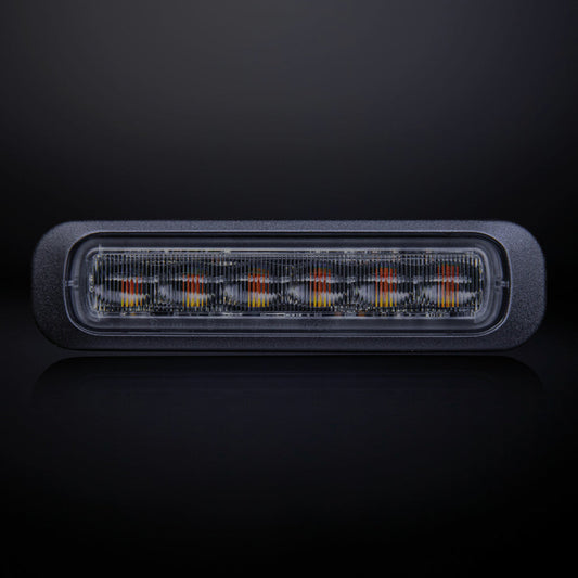 |STRANDS| Dark Knight Strobe Light Amber 6 LED |Dark Lens|