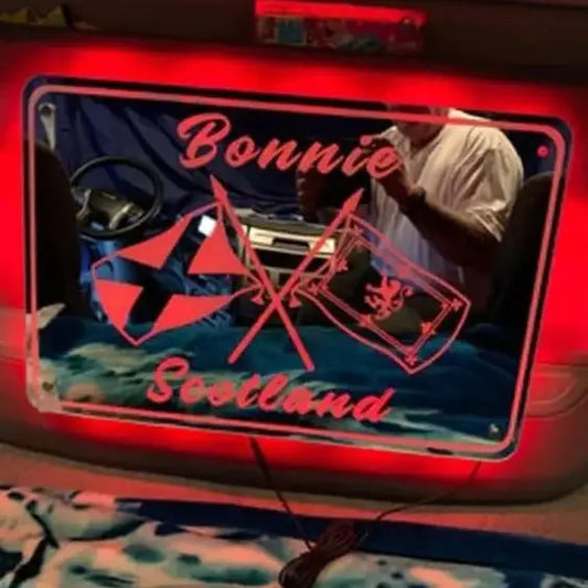 Bonnie Scotland Light Board / Bulkhead Mirror 60x40cm Universal