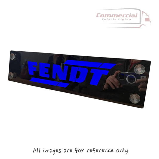 FENDT LED 3D Nameplate / Window Sign 500x100 mm (Anti-Glare) In Your Truck Ltd