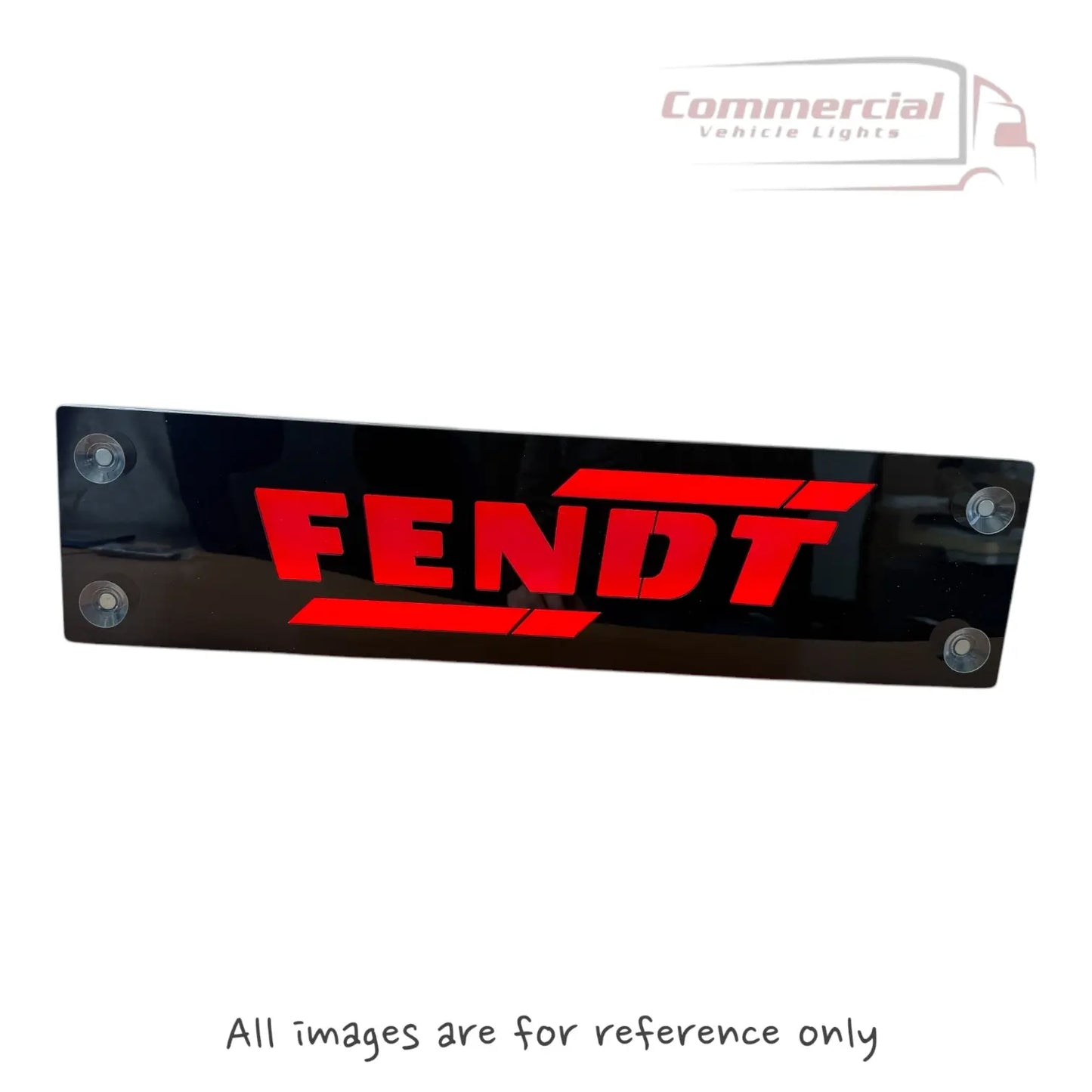 FENDT LED 3D Nameplate / Window Sign 500x100 mm (Anti-Glare) In Your Truck Ltd