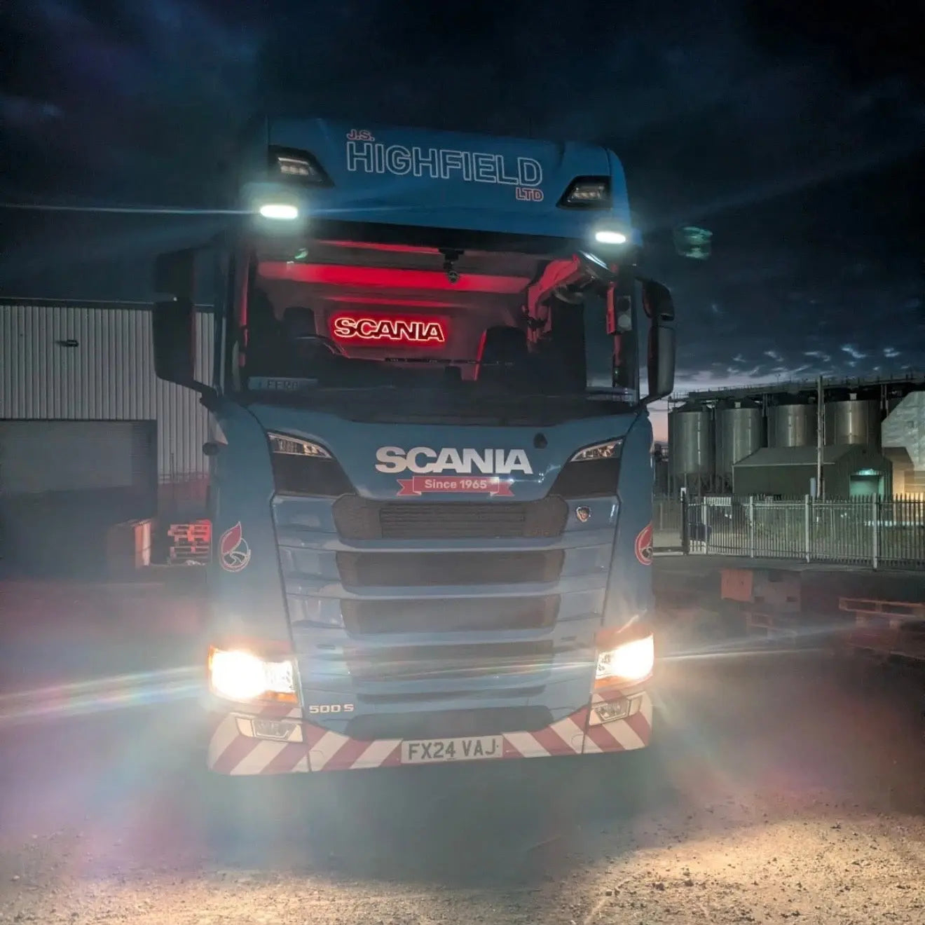Custom Alcantara Truck Light Board for Scania Scania