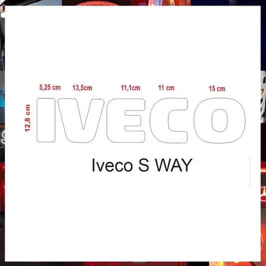Iveco S-Way Grille Badge Led Back-Lit Iveco