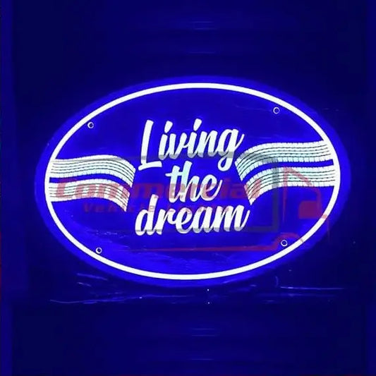 Living The Dream Plexi Glass Light Board Universal