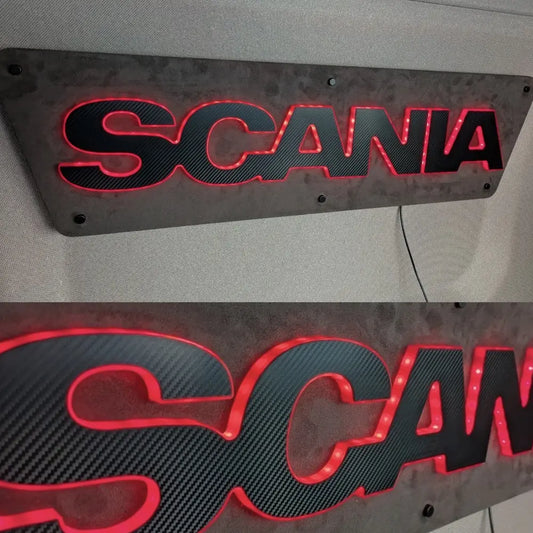 Custom Alcantara Truck Light Board for Scania Scania