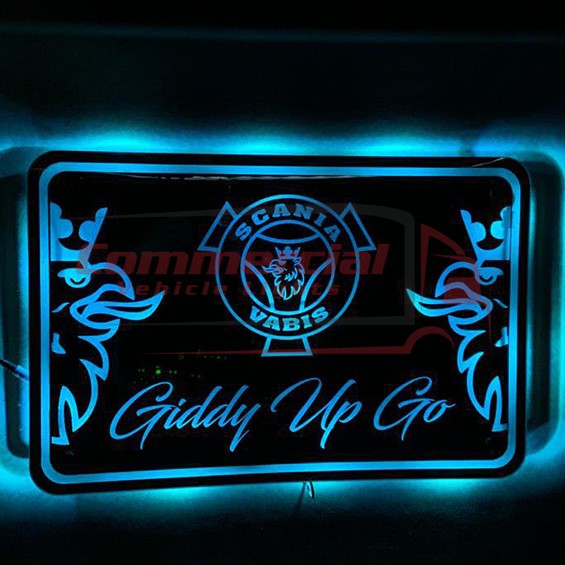 Custom Mirror / Clear Plexi Sign Truck / Van Lightboard