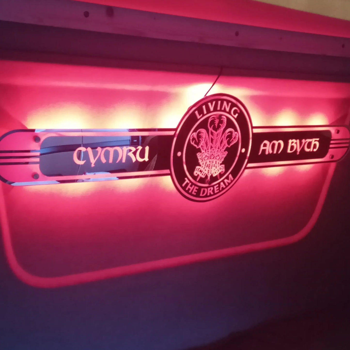 Custom Mirror / Clear Plexi Sign Truck / Van Lightboard Custom Designs