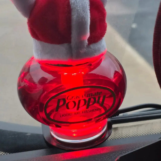 Premium Gloss Black Poppy Air Freshener Window Holder/Shelf Truck Brackets UK