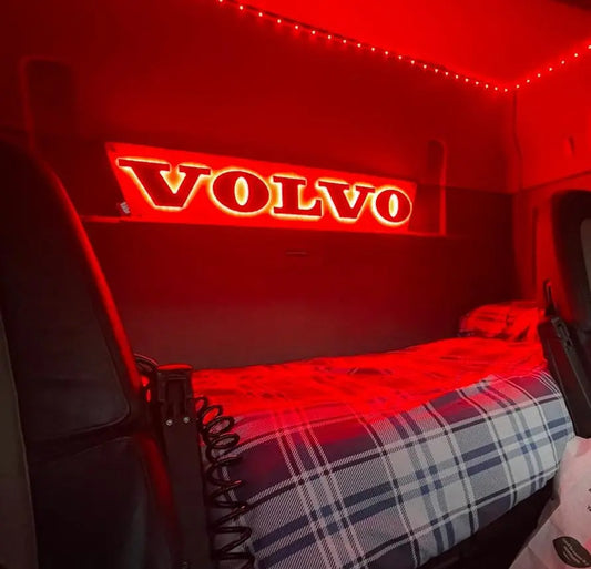 Limited Edition Blue or Red Plush 3D Letters Truck Light Board (Fits Volvo) VOLVO