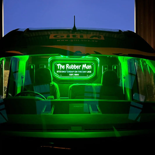 Custom Ultra Bright Black Plexi Bulkhead Sign (Mid/Large Vans) Custom Designs