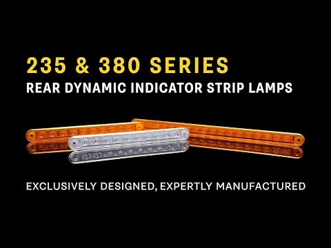 Stop / Tail Strip Lamp Black 24v 235R24E