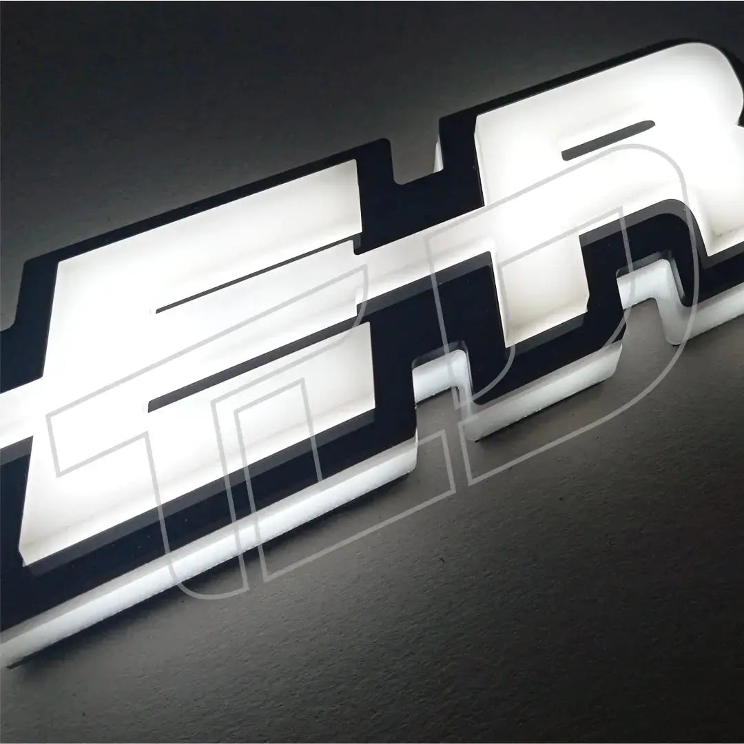 SUPER 3D LED Backlit Grille Badge (White, Amber, Blue, Green, Red) Scania