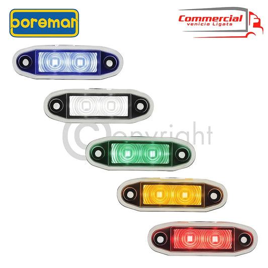 Flush Fit LED Marker Light - WHITE Boreman