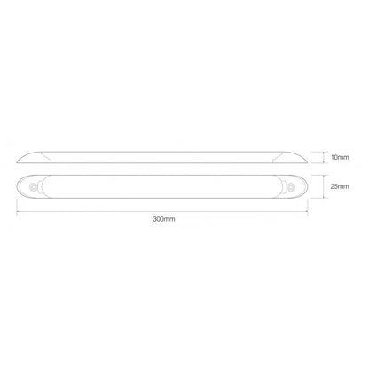 Interior Strip Lamp With Switch - 1061-12 In Your Truck Ltd