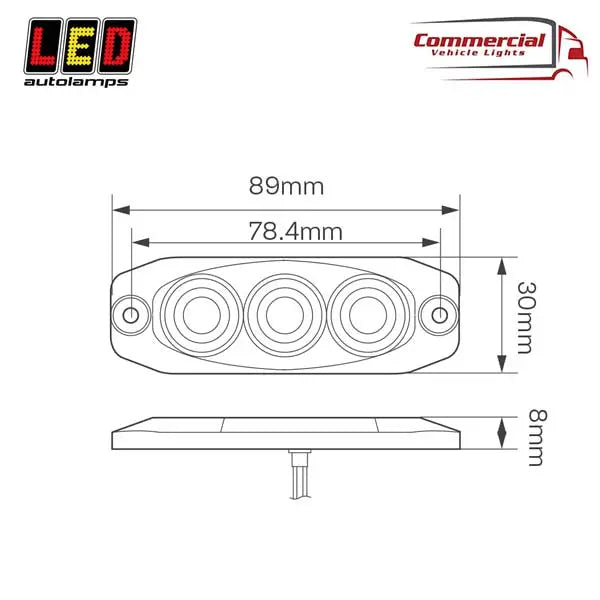 Low-Profile Stop / Tail Lamp Clear Lens - 11RCM In Your Truck Ltd
