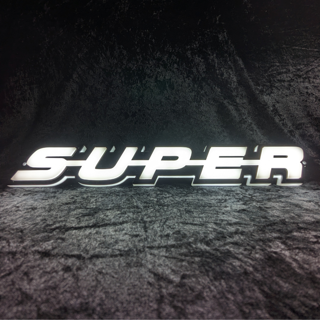 'SUPER' 3D Light badge