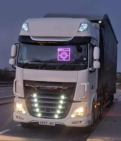 Custom Mirror / Clear Plexi Sign Truck / Van Lightboard
