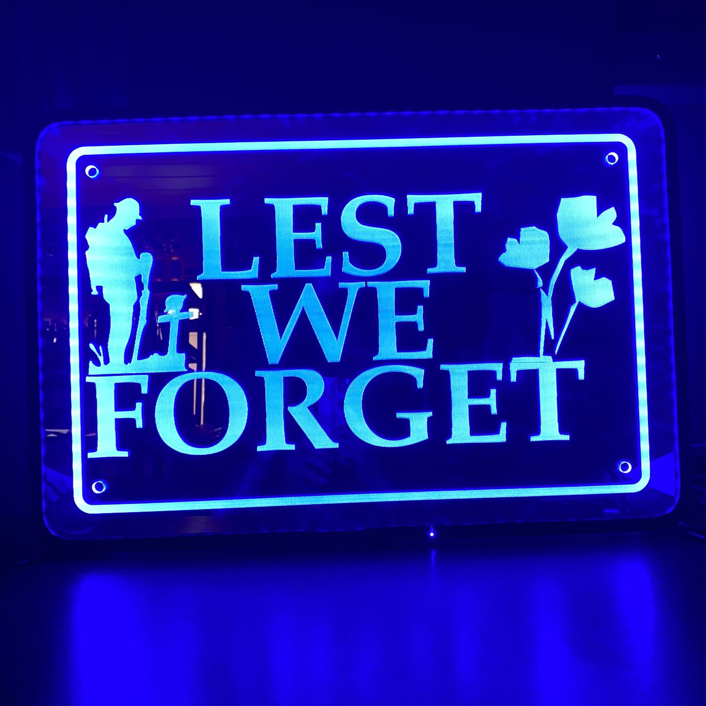 Custom Mirror / Clear Plexi Sign Truck / Van Lightboard