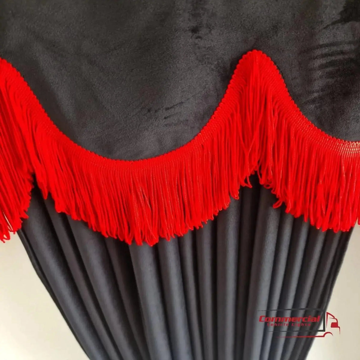 Brown Truck Curtains With White Tassel Set Premium Quality Double Lined Universal