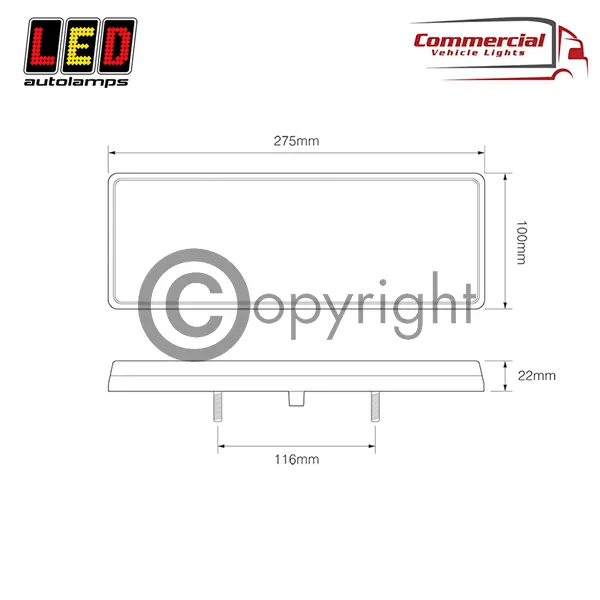 LED Autolamps 12/24V Rear Stop, Tail, Indicator, Reverse Lamp In Your Truck Ltd