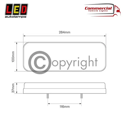 LED Autolamps 284 Series Multifunction LED Lamp With Dynamic Indicator In Your Truck Ltd