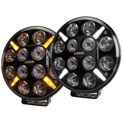 Pollux9+ GEN3 - LedSon Spotlight with White | Yellow Position Light + Strobe