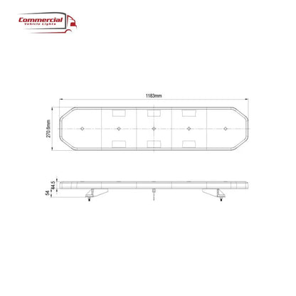 47" LED Recovery Lightbar 247 Ligthing