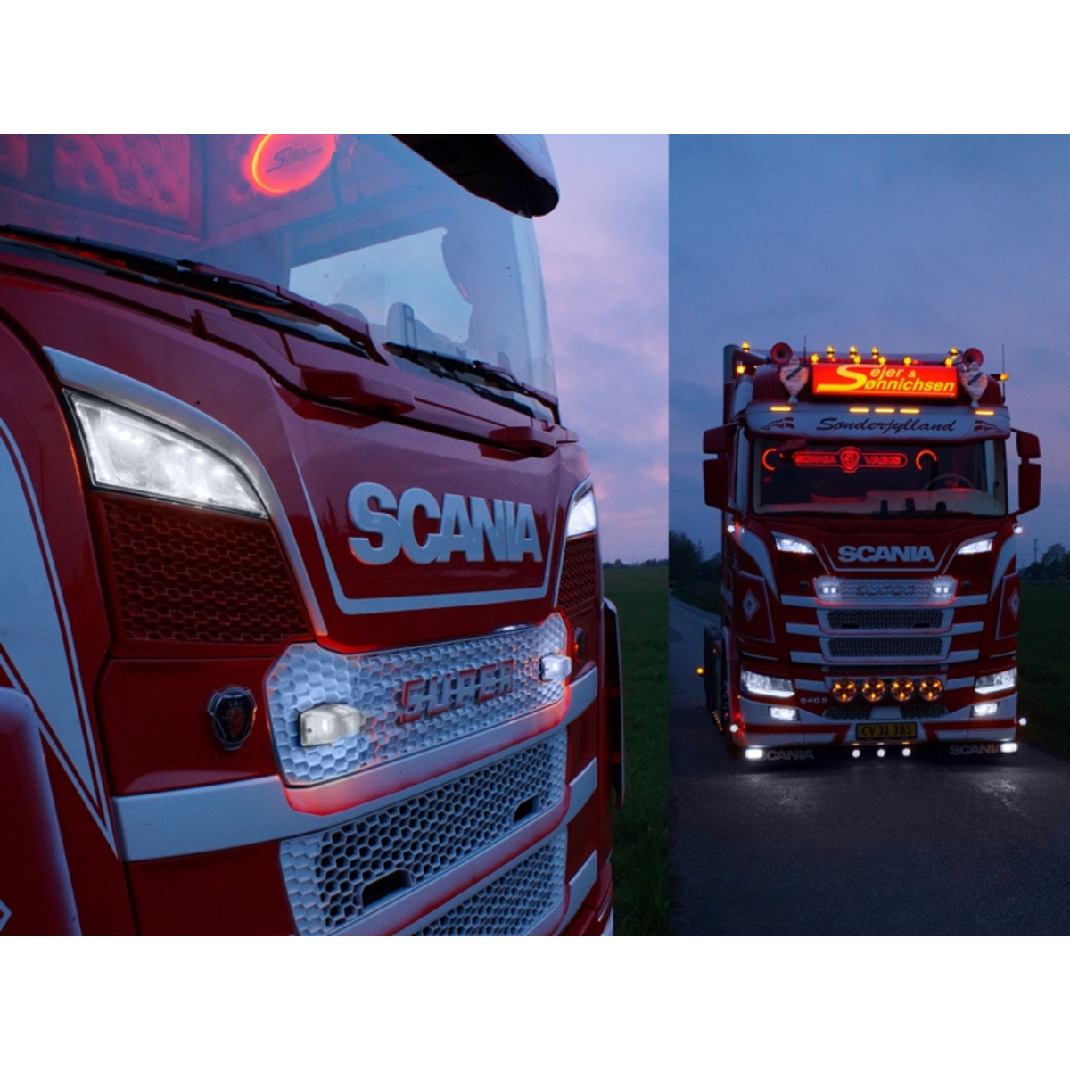 Next-Gen position light for Scania LED high-beam | 2016+ (White/Amber)