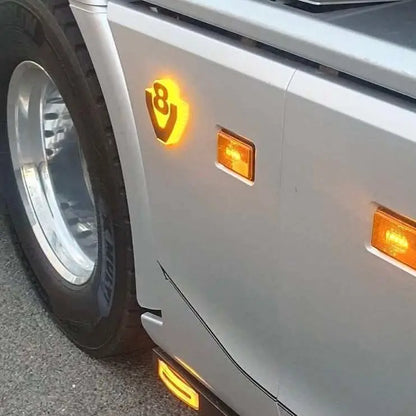 LED V8 Grille Badge Backlight Base To Suit Scania (Pair) Scania