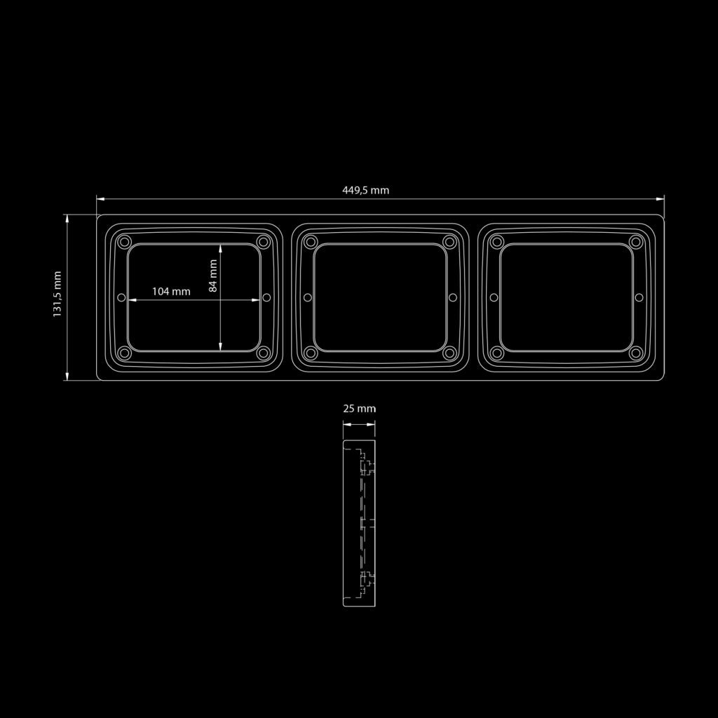 |STRANDS| IZE LED FRAME 3Xsquare