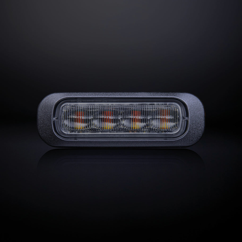 |STRANDS| Dark Knight Strobe Light Amber 4 LED |Dark Lens|
