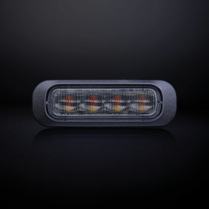 |STRANDS| Dark Knight Strobe Light Amber 4 LED |Dark Lens|