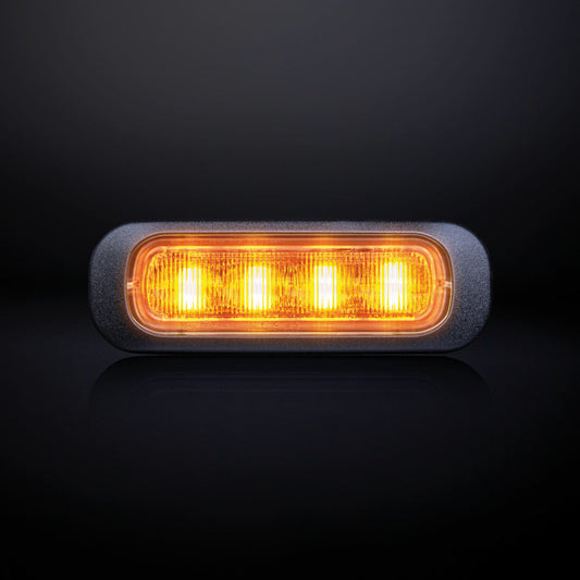 |STRANDS| Dark Knight Strobe Light Amber 4 LED |Dark Lens|