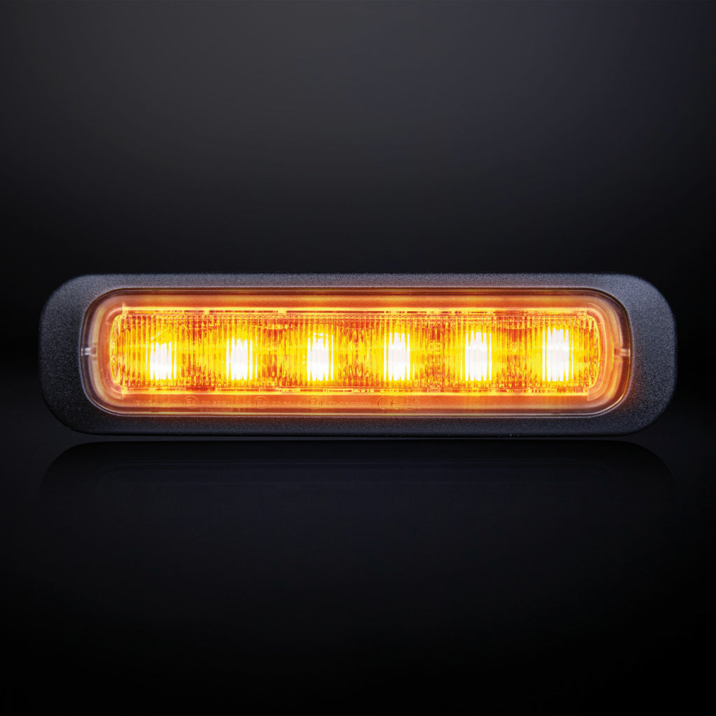 |STRANDS| Dark Knight Strobe Light Amber 6 LED |Dark Lens|