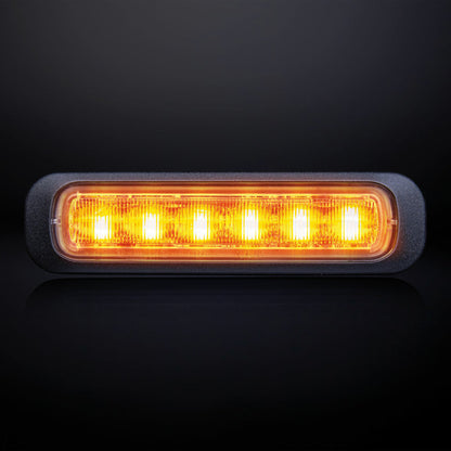 |STRANDS| Dark Knight Strobe Light Amber 6 LED |Dark Lens|