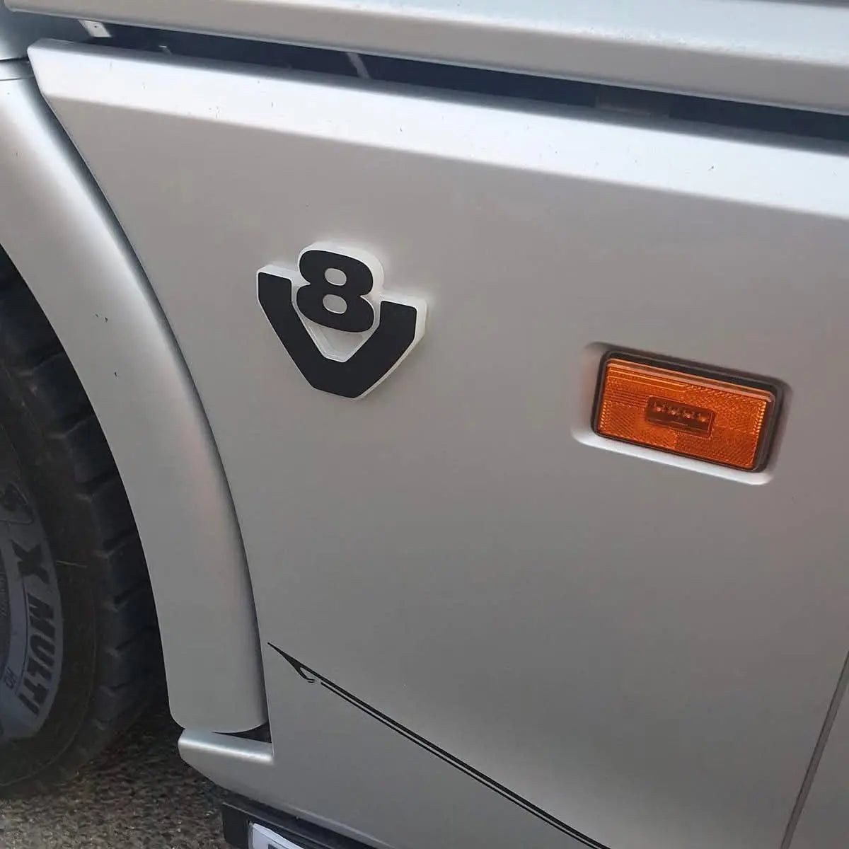 LED V8 Grille Badge Backlight Base To Suit Scania (Pair) Scania