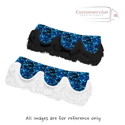 Universal Truck Front Window Pelmet Blue Danish Plush Universal