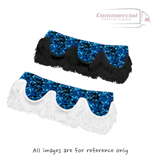 Universal Truck Front Window Pelmet Blue Danish Plush Universal