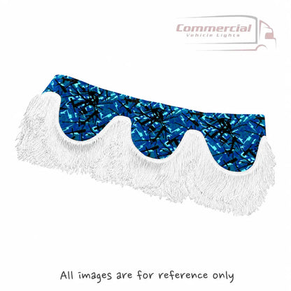 Universal Truck Front Window Pelmet Blue Danish Plush Universal
