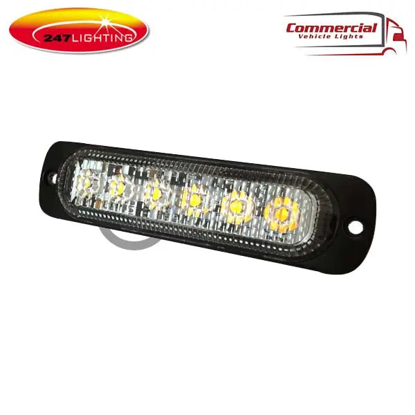 6 LED Strobe Warning Light | Reg 10/65 | Slimline 247-CA7073A 247 Ligthing