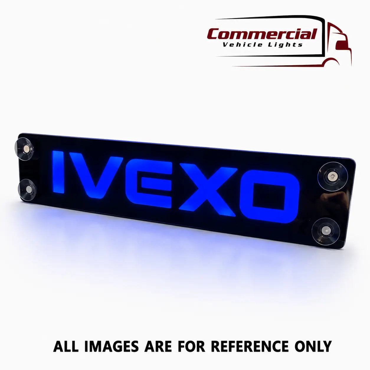 LED 3D Nameplate / Window Sign 500x100mm (Anti-glare) (Fits Iveco)