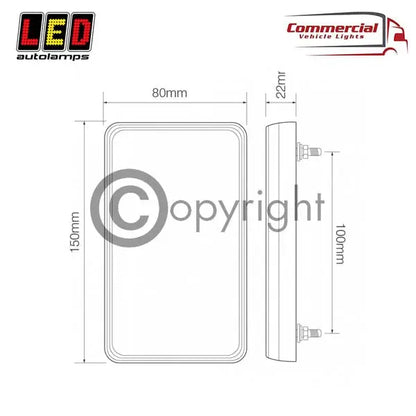 Compact Combi Lamp (Twin Pack) Stop / Tail / Indicator / Reflector - 151BAR2 In Your Truck Ltd