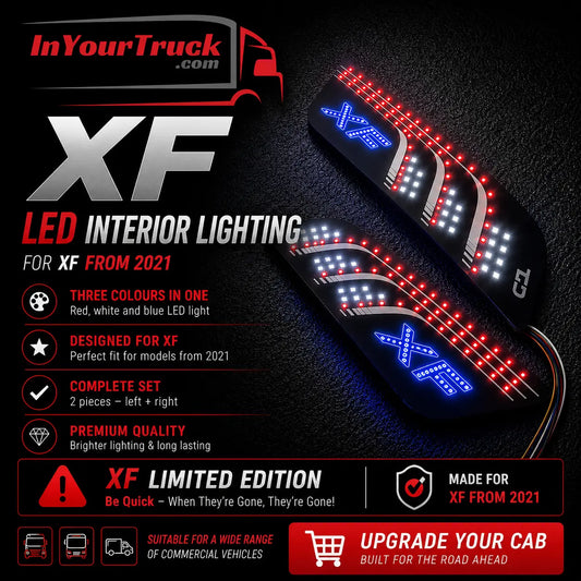 DAF Next Generation Interior Lights Tri Colour Blue/RED/White DAF